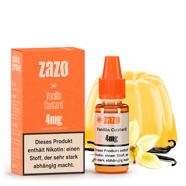 Vanilla Custard E-Liquid 10ml von ZAZO - Made in Germany