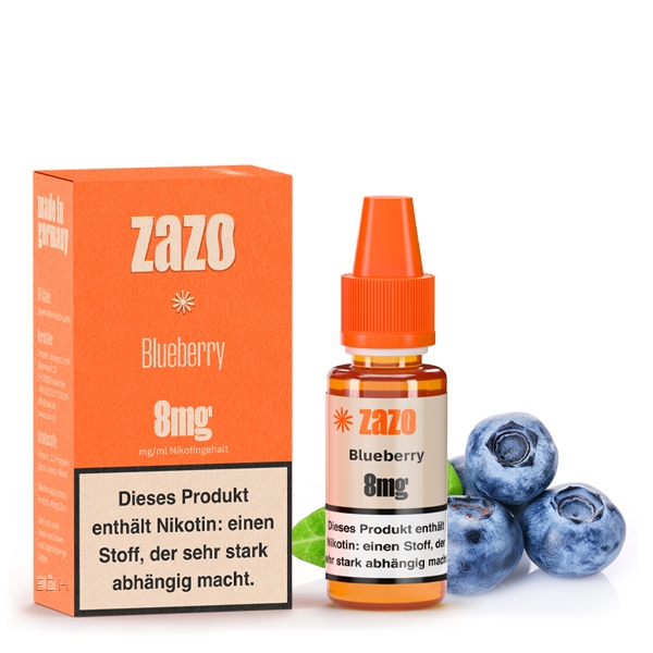 Blueberry E-Liquid 10ml von ZAZO - Made in Germany