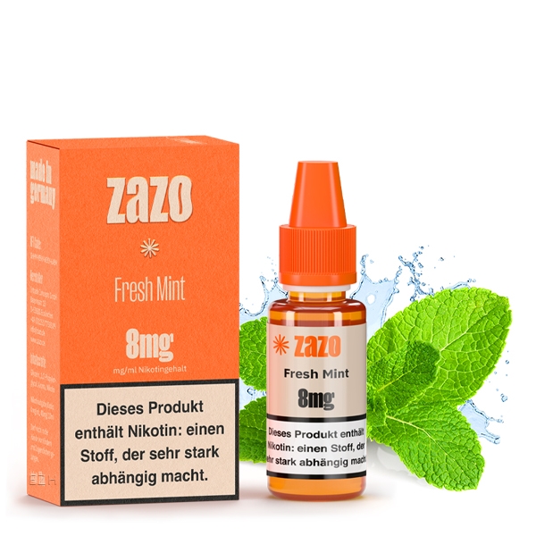 Fresh Mint E-Liquid 10ml von ZAZO - Made in Germany