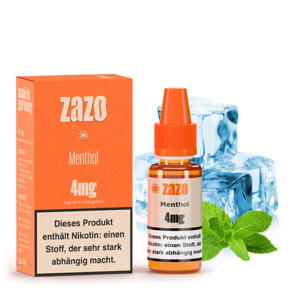 Menthol E-Liquid 10ml von ZAZO - Made in Germany