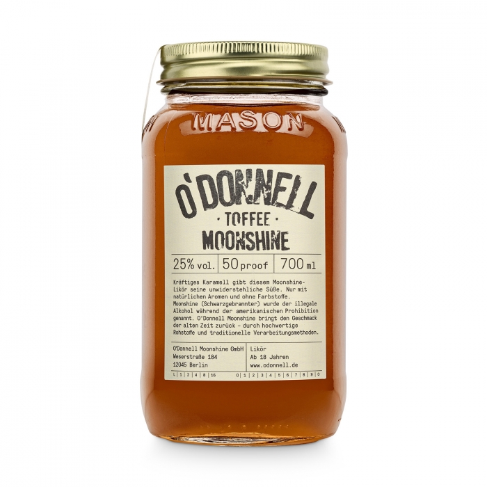 Toffee 25% vol. Likr - ODONNELL MOONSHINE