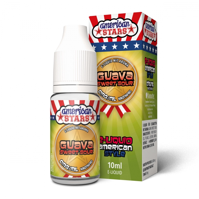 American Stars GUAVA SWEET SOUR (s saure GUAVE) - American Style E-Liquid made in EU