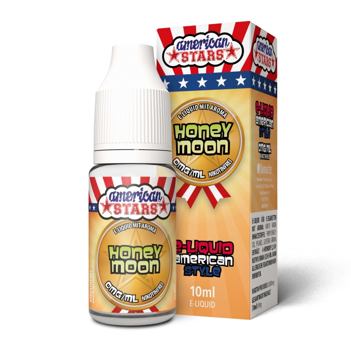 American Stars HONEY MOON (Honig) - American Style E-Liquid made in EU