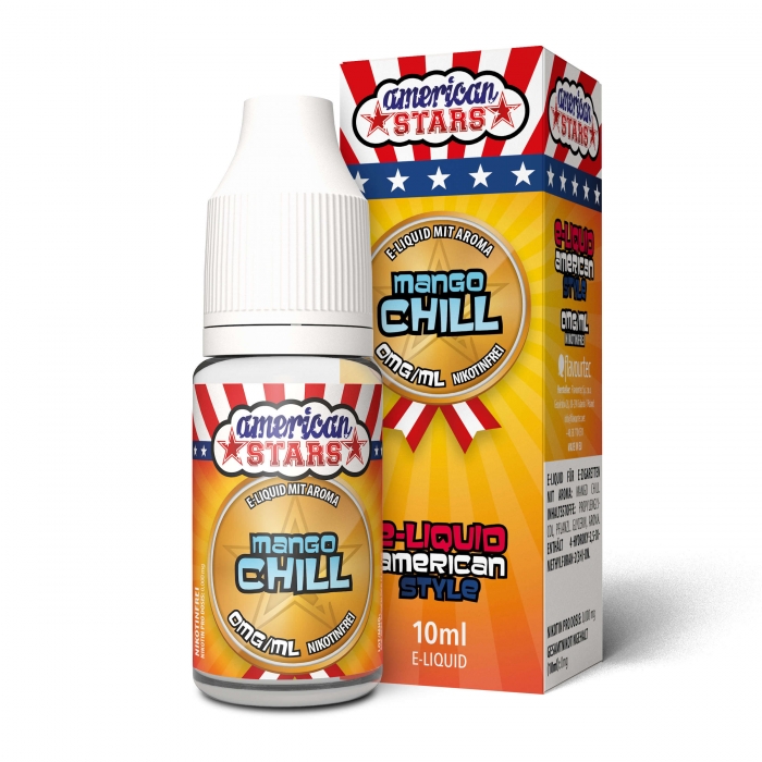 American Stars MANGO CHILL (Tropische Mango) - American Style E-Liquid made in EU