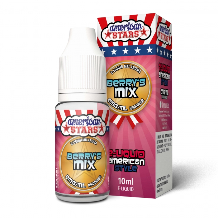 American Stars BERRYS MIX (Rote Frchte mit Menthol) - American Style E-Liquid made in EU