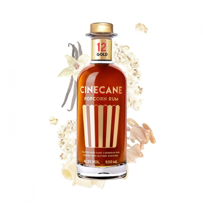 CINECANE GOLD Popcorn 500ml (Spirituose auf Rumbasis)