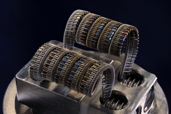 Half-Pitchfork V2 Dual Handmade Coil 0.12 Ohm - Cushion Vapor