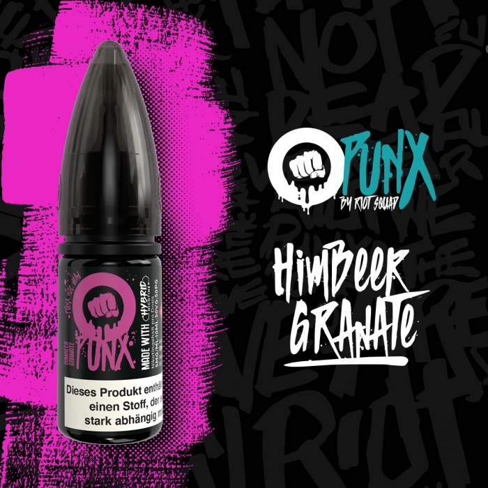 Riot Salt Punx Raspberry Granate Nikotinsalzliquid - Riot Squad