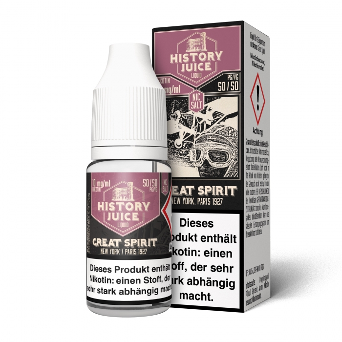 Great Spirit (Belgische Waffel, cremige Vanille) Nikotinsalzliquid - HISTORY JUICE