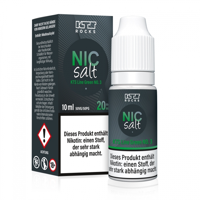 Green No3 Nikotinsalzliquid (Mango, Kaktus & Waldmeister) - KTS