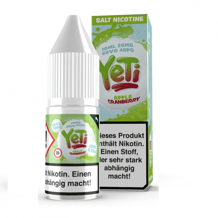 Apple Cranberry 10ml Nikotinsalzliquid (Apfel, Cranberries & Frische) - Yeti