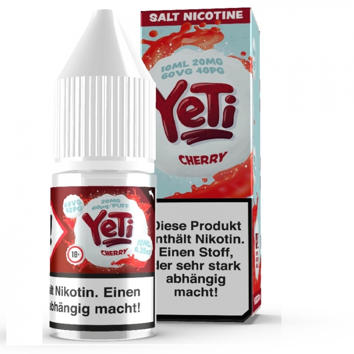 Cherry 10ml Nikotinsalzliquid (Kirschen & Frische) - Yeti