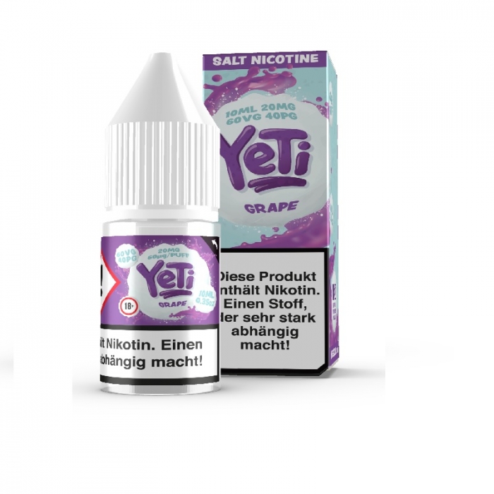 Grape 10ml Nikotinsalzliquid (Trauben & Frische) - Yeti