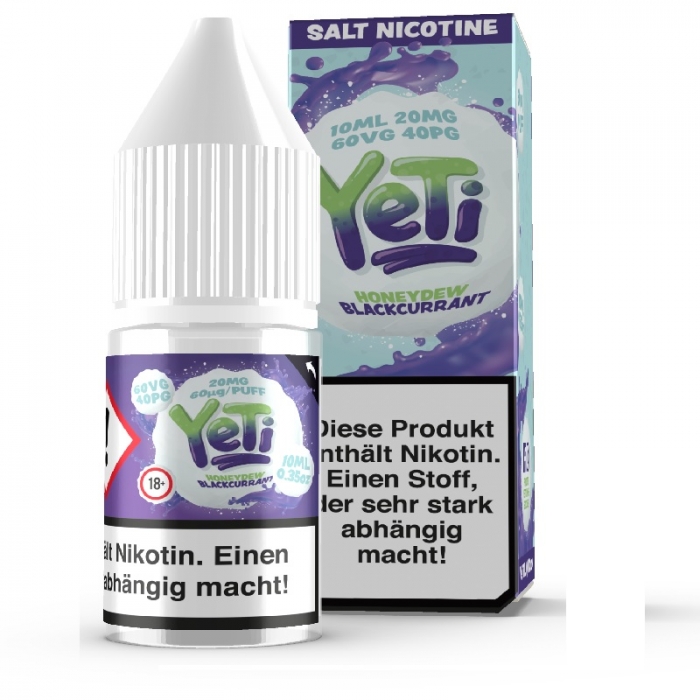 Honeydew Blackcurrant 10ml Nikotinsalzliquid (Honigmelone, Cassis & Frische) - Yeti