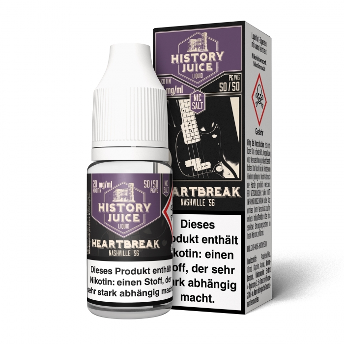 Heartbreak (Frucht, Brause, Menthol) Nikotinsalzliquid - HISTORY JUICE