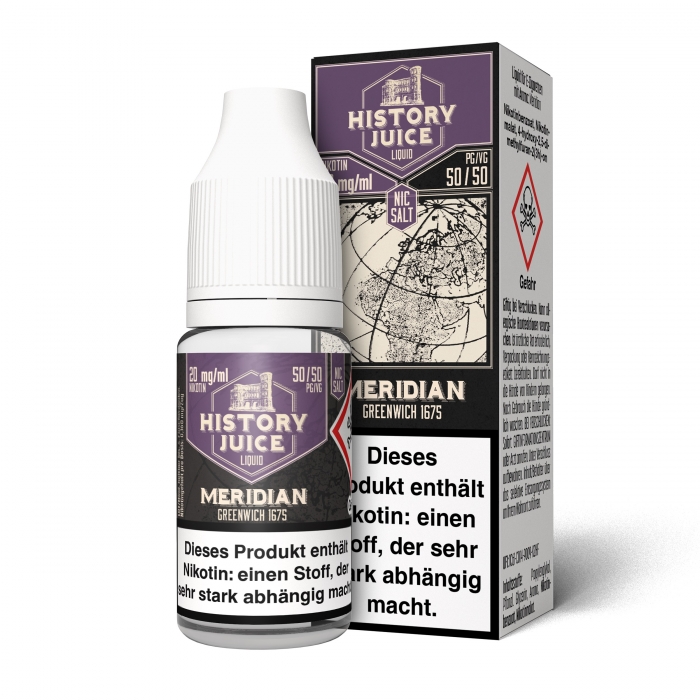 Meridian (Mandelkekse mit Himbeerfllung) Nikotinsalzliquid - HISTORY JUICE