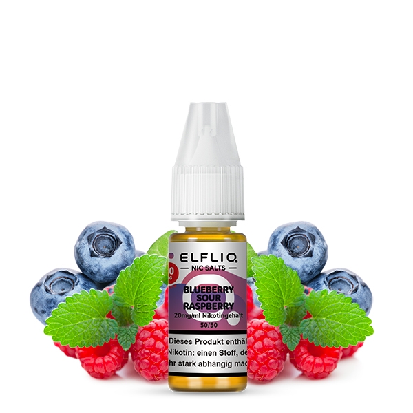 Blueberry Sour Raspberry Nikotinsalzliquid (Blaubeere & Saure Himbeere) - Elfliq (ELFBAR)