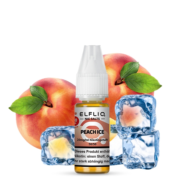 Peach Ice Nikotinsalzliquid (Pfirsich & Frische) - Elfliq (ELFBAR)
