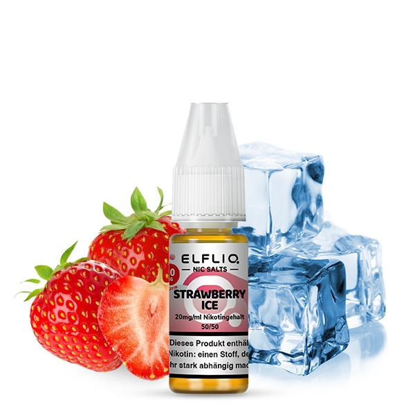 Strawberry Ice Nikotinsalzliquid (Erdbeere & Frische) - Elfliq (ELFBAR)
