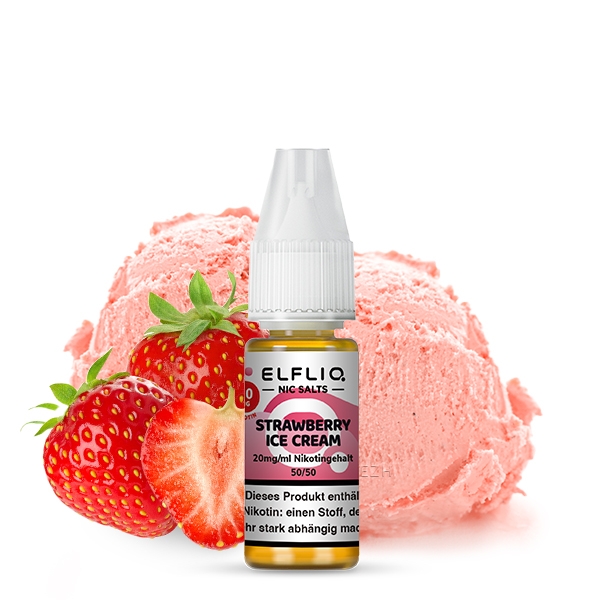 Strawberry Icecream Nikotinsalzliquid (Erdbeereis) - Elfliq (ELFBAR)