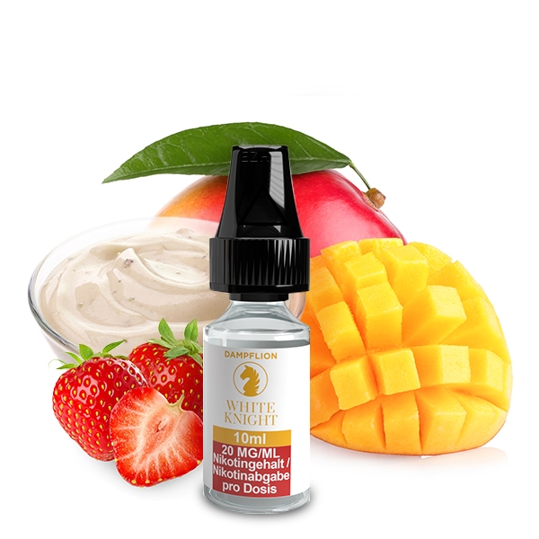 Checkmate White Knight Nikotinsalzliquid (Mango, Joghurt, Erdbeere & Frische) - DampfLion