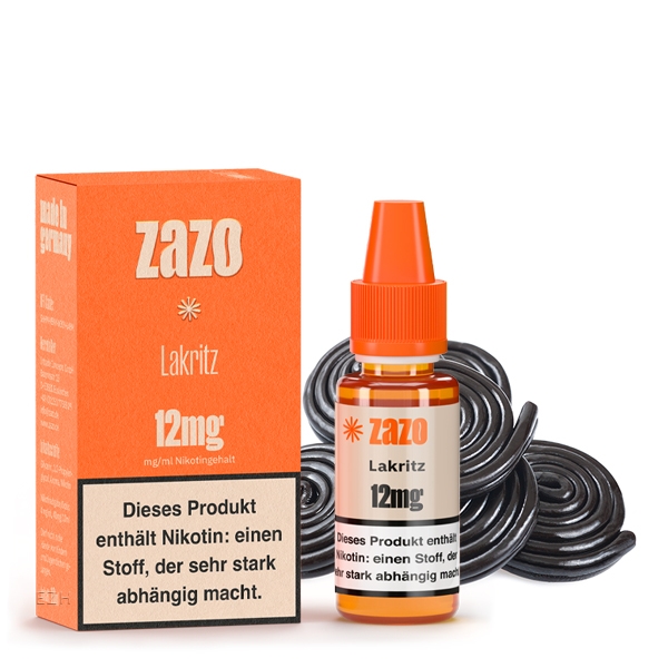 Lakritz E-Liquid 10ml von Zazo - Made in Germany