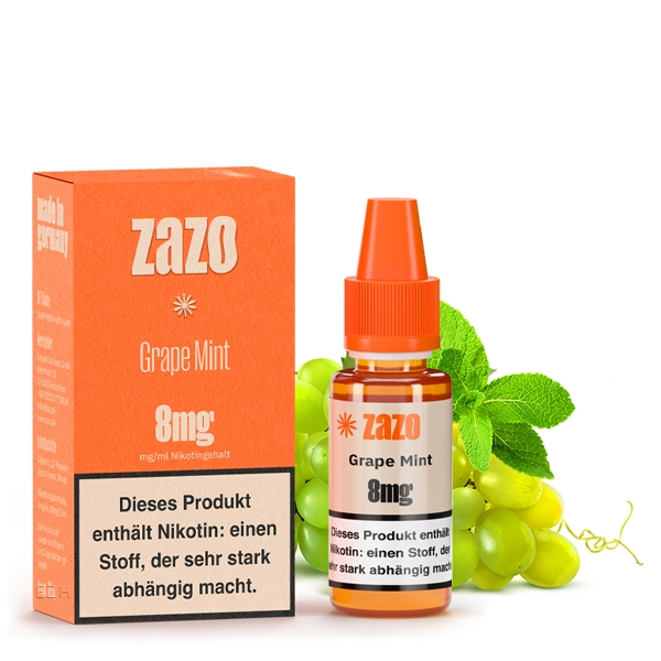 Mint E-Liquid 10ml von Zazo - Made in Germany