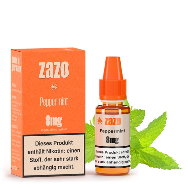 Peppermint E-Liquid 10ml von Zazo - Made in Germany