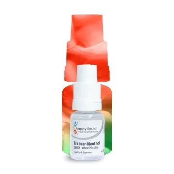 Erdbeere Menthol 10ml Liquid - Happy Liquid - Made in Germany