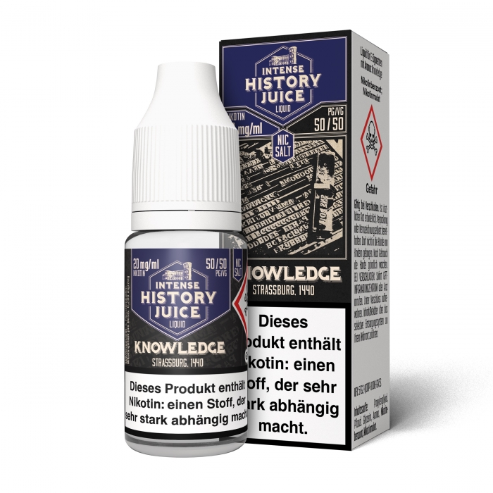 Knowledge (Blaubeere) Nikotinsalzliquid - INTENSE HISTORY JUICE