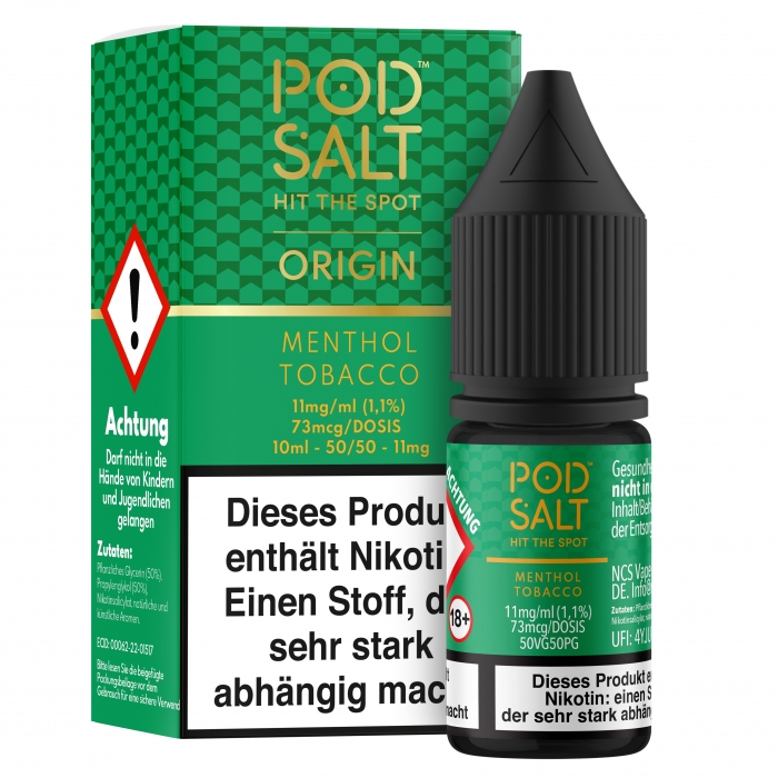 ORIGIN Menthol Tobacco Nikotinsalzliquid - POD SALT