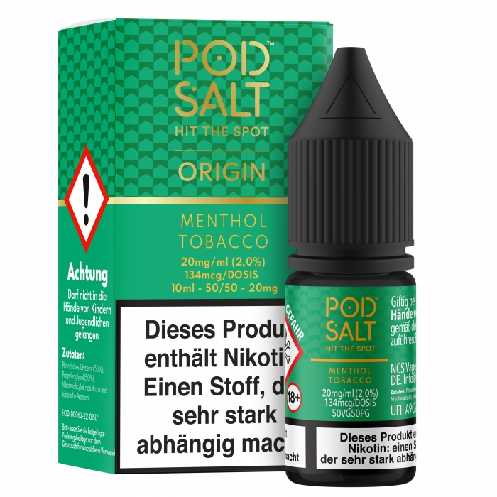 ORIGIN Menthol Tobacco Nikotinsalzliquid - POD SALT