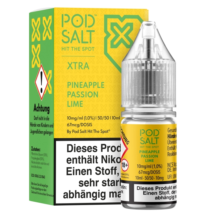 XTRA Pineapple Passion Lime Nikotinsalzliquid - POD SALT