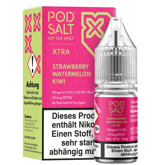 XTRA Strawberry Watermelon Kiwi Nikotinsalzliquid - POD SALT