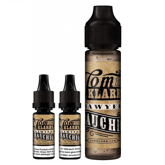 *NEU* Tom Klark Rauchig Premium Fertigliquid 60ml Shortfill - E-Liquid made in Germany