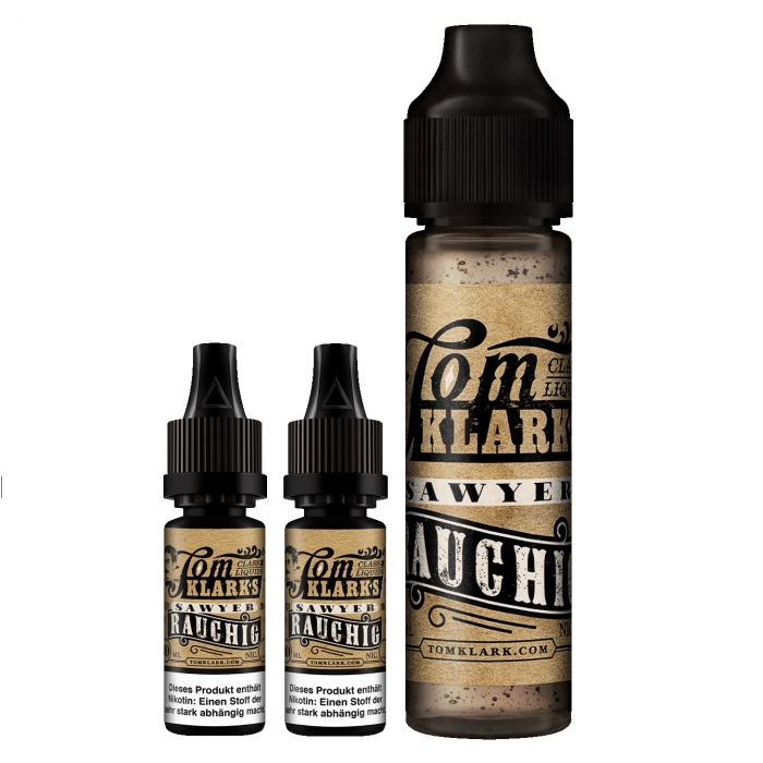 *NEU* Tom Klark Rauchig Premium Fertigliquid 60ml Shortfill - E-Liquid made in Germany