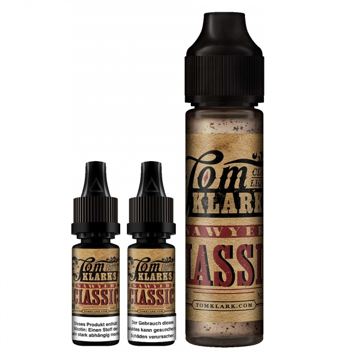 *NEU* Tom Klark Sawyer Klassik Premium Fertigliquid 60ml Shortfill - E-Liquid made in Germany