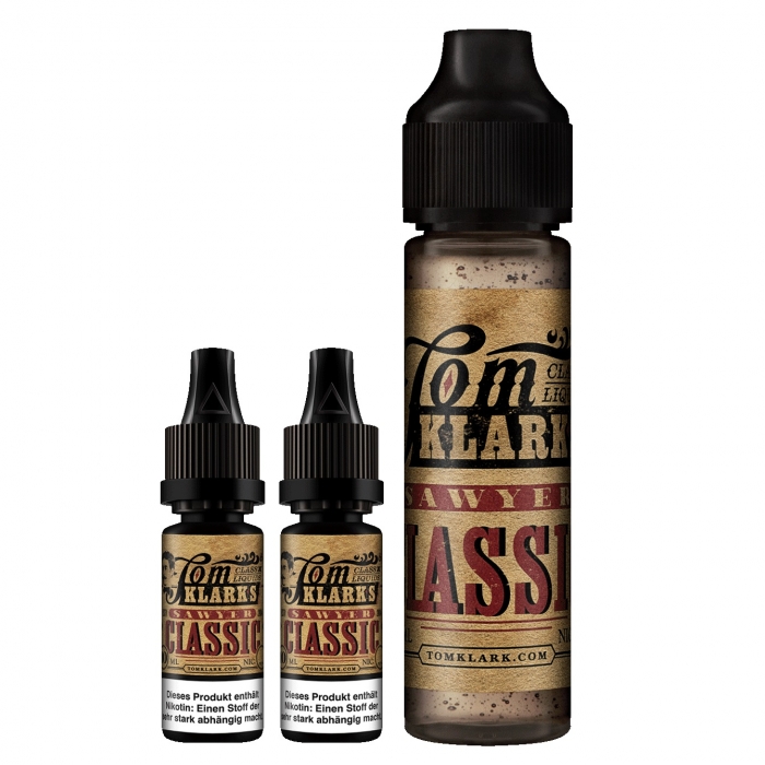 *NEU* Tom Klark Sawyer Klassik Premium Fertigliquid 60ml Shortfill - E-Liquid made in Germany