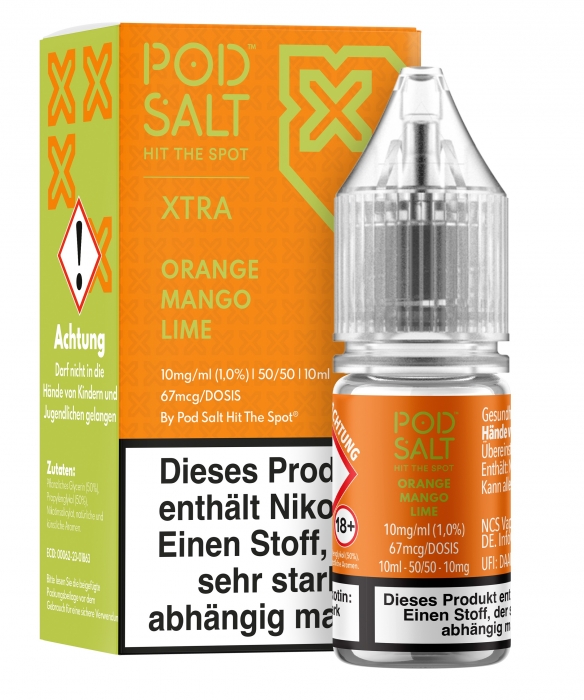 XTRA ORANGE MANGO LIME Nikotinsalzliquid - POD SALT