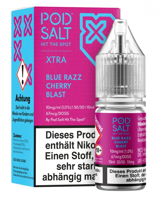 XTRA BLUE RAZZ CHERRY BLAST Nikotinsalzliquid - POD SALT