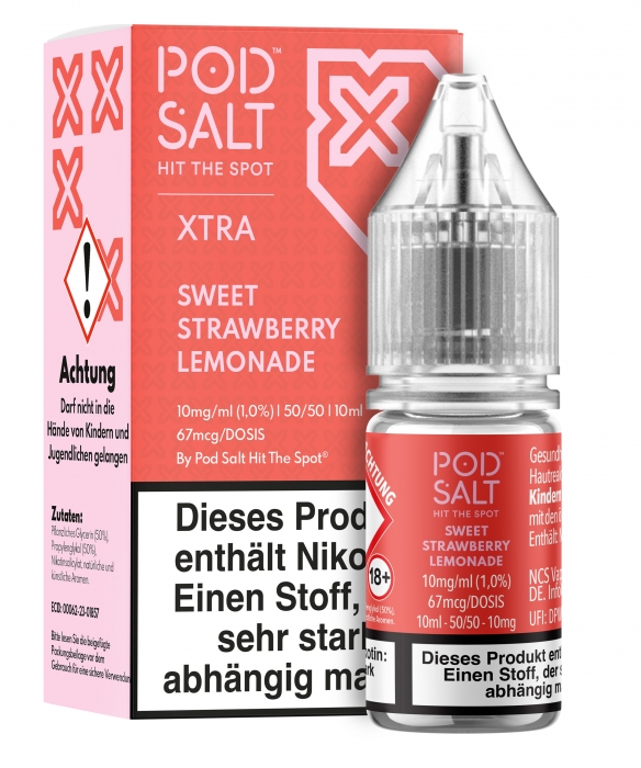 XTRA SWEET STRAWBERRY LEMONADE Nikotinsalzliquid - POD SALT