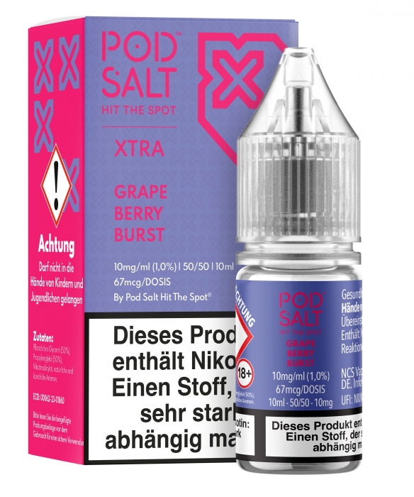 XTRA GRAPE BERRY BURST Nikotinsalzliquid - POD SALT