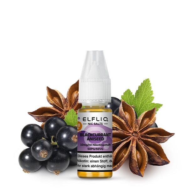 Blackcurrant Aniseed Nikotinsalzliquid - Elfliq (ELFBAR)