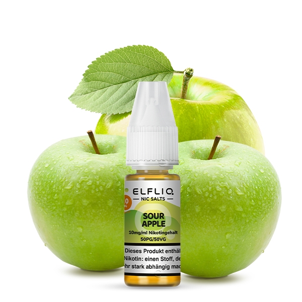 Sour Apple Nikotinsalzliquid - Elfliq (ELFBAR)