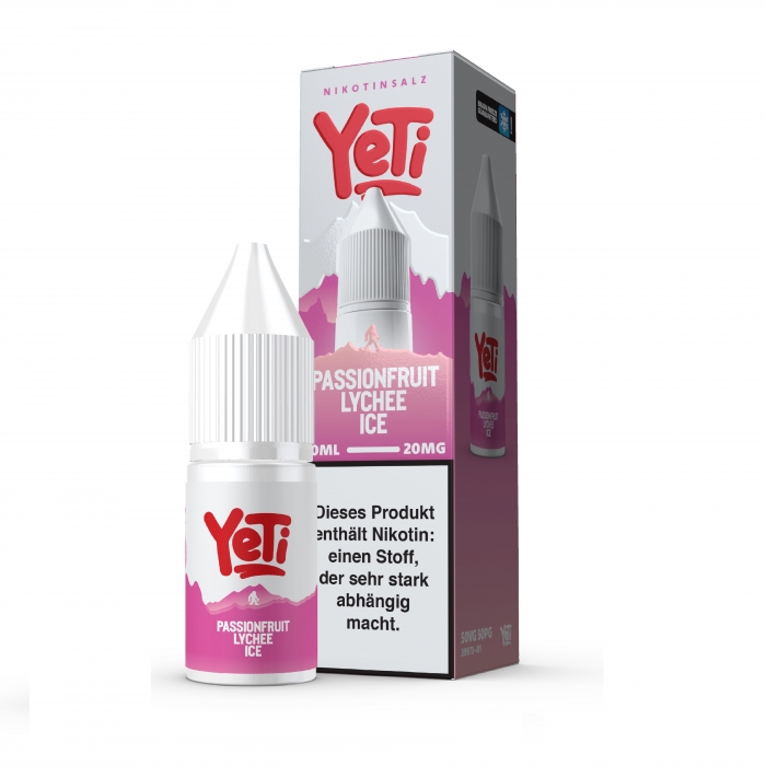 Passionfruit Lychee Ice - 10ml Nikotinsalzliquid (Passionsfrucht,Lychee&Frische) - Yeti