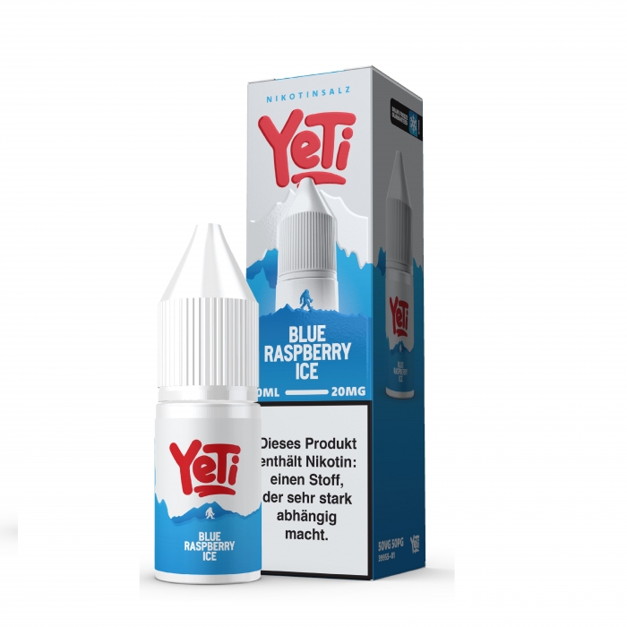 Blue Raspberry Ice - 10ml Nikotinsalzliquid (Blaue Himbeere&Frische) - Yeti