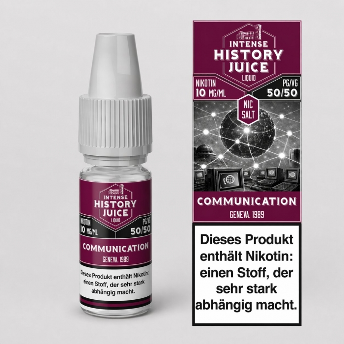 Communication (Rote Fr�cht,Kokos) Nikotinsalzliquid 10ml  - INTENSE HISTORY JUICE