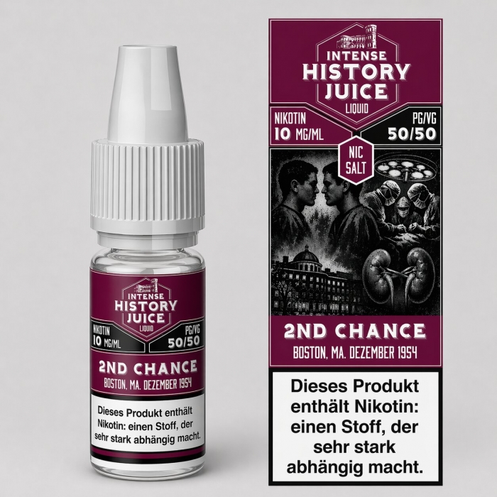 Second Chance (Lychee, Aloe) Nikotinsalzliquid 10ml - INTENSE HISTORY JUICE