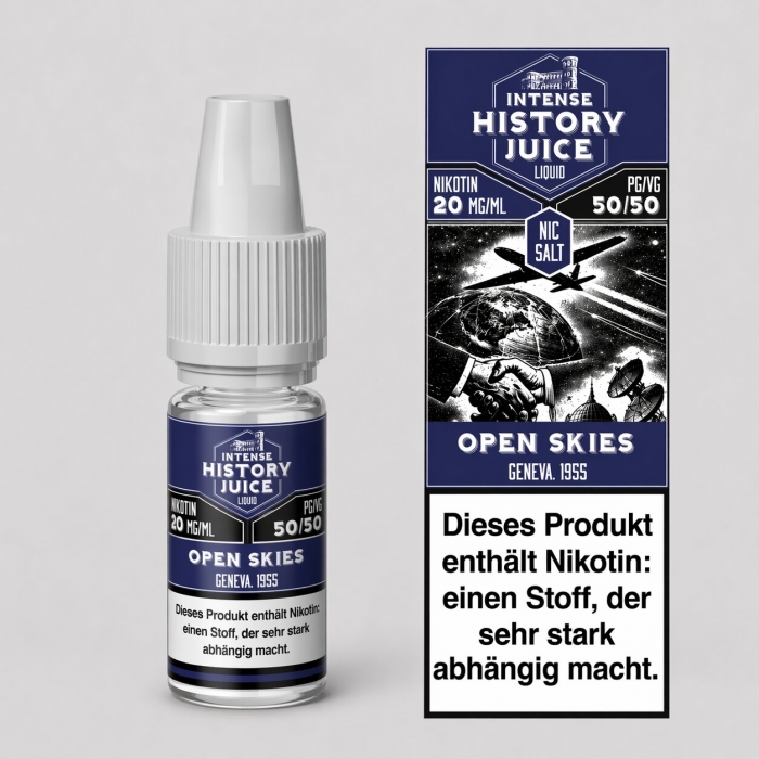 Open Skies (Menthol, Minze, K�hle) Nikotinsalzliquid 10ml - INTENSE HISTORY JUICE