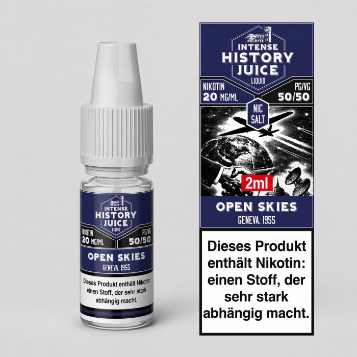 Open Skies (Menthol, Minze, K�hle) Nikotinsalzliquid 2ml - INTENSE HISTORY JUICE
